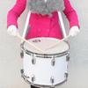 14in Marching Drum Stainless Steel & Maple Wood Body PVC Drumhead with Sticks Shoulder Strap Key for Student Professional Drummer
