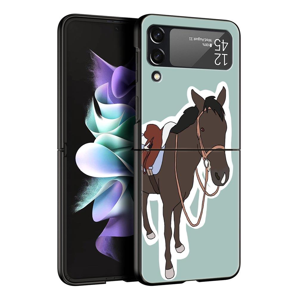 Z Flip 4 Phone Case for Samsung Galaxy Z Flip 3 5G ZFlip3 Flip3 Zflip Flip4 Hard PC Cover Frederik The Great Beauty Horse Shell