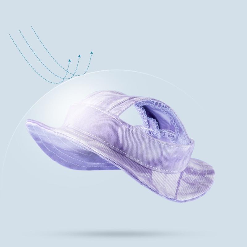 Dog Hat Dog Sun Hat Summer UV Protections Visors for Small Medium Large Dogs with Ear Hole Adjustable Chin Strap