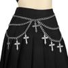 Temperament Hollowing  Cross Waist Chain Hottie Multi-layer Waist Chain  Women