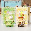 Non-Toxic Mini Food Cart Street View Building Blocks Micro Particle Diy Handmade Toys For Kids Creative Gifts Sets
