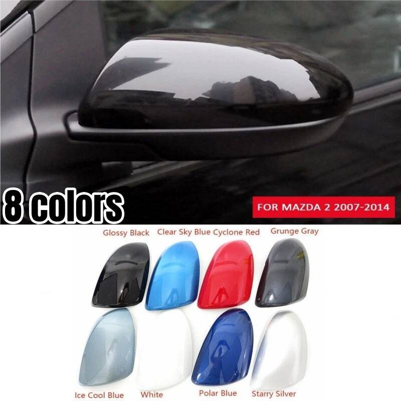 Mazda Demio Rearview Mirror Cover With Carbon Fiber Pattern And Adhesive Fit For 200714 Models