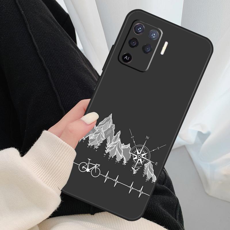 Mountain Bikes Cycling Case For Oppo A40 A60 A80 A5 Pro A15 A16 A17 A57 A77 A94 A74 A54 A76 A96 A18 A38 A58 A78 A98