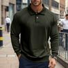 Men's Solid Color Casual Base Retro Raglan Long Sleeved Shirt