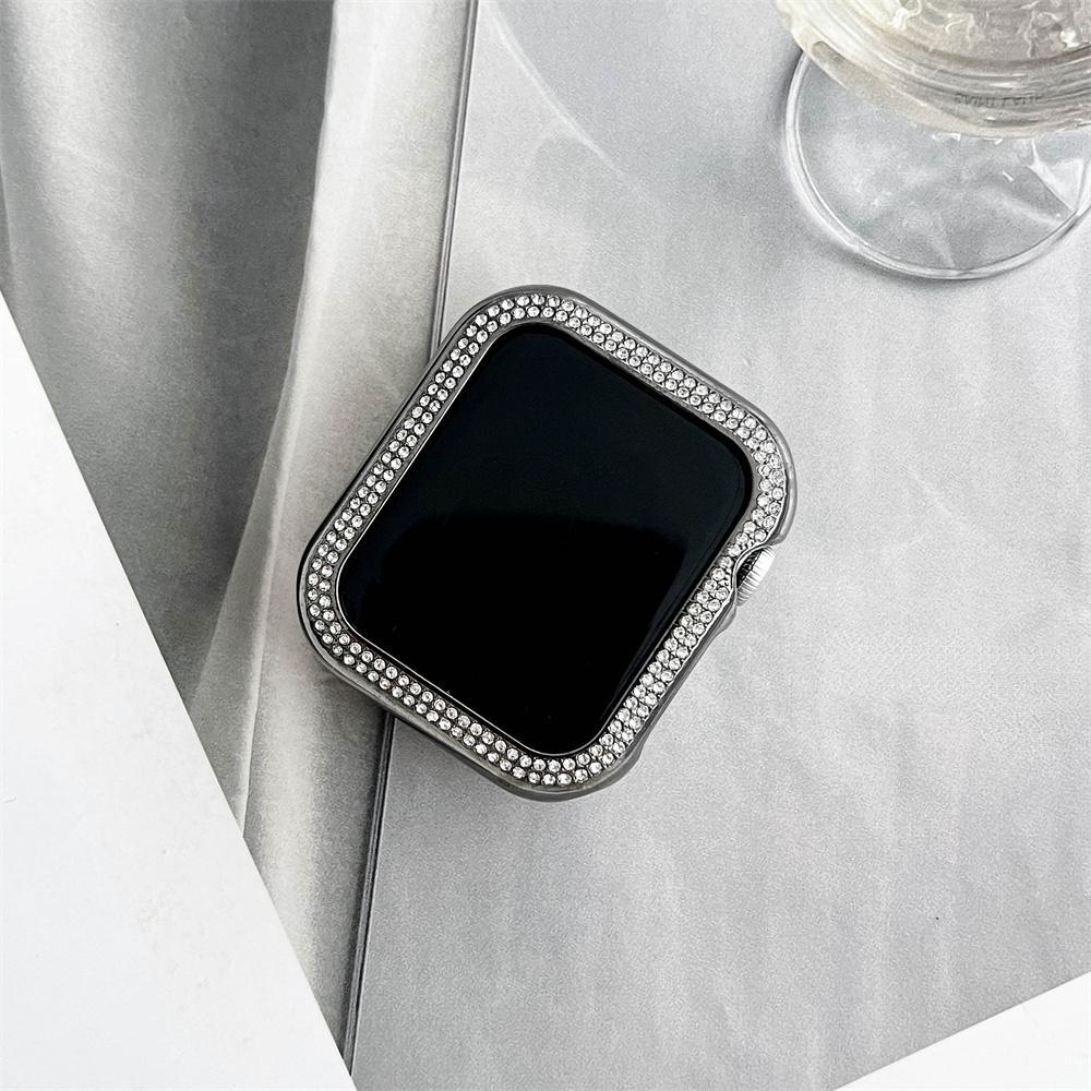 Metal Bumper Diamond Case for Apple Watch Protective Cover 40MM 44MM Frame for iWatch 4 5 6 SE 7 8 9 41MM 45MM Watch Cover