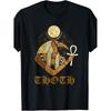 Men'S Vintage T-Shirt Featuring Thoth, The Egyptian Deity Associated with The Moon, Science, And Mathematics. Ideal for Home, Outdoor Activities,