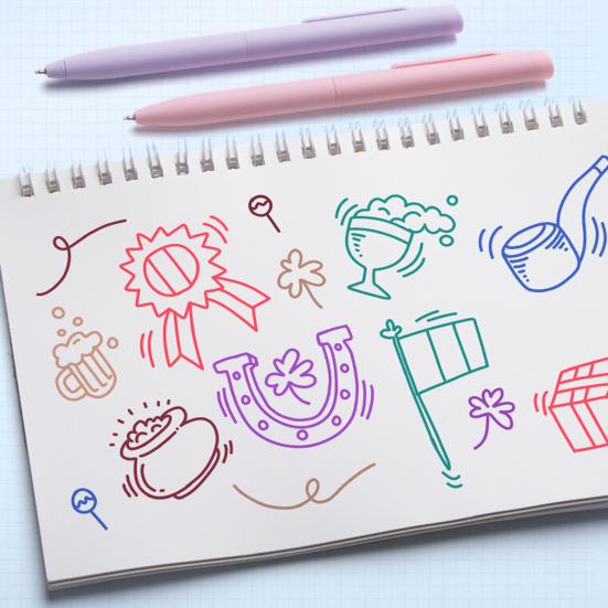 6 Stück Farbige Gelstifte Rutschfester Komfortgriff Feine Spitze Schnelltrocknend Verschmiert nicht Sanftes Schreiben 0,5 mm Notizenmachen Einziehbar Gel