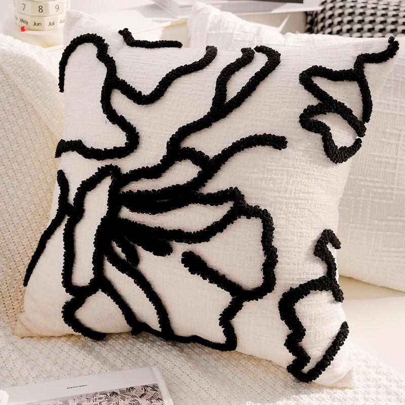 Simple Living Room Throw Pillow Luxurious and Sophisticated Brown Throw Pillow Retro Sofa Throw Blanket Bedding Cushion Plush