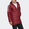 Adidas Down Jackets Men's Red Hooded Moderate Other GH4606