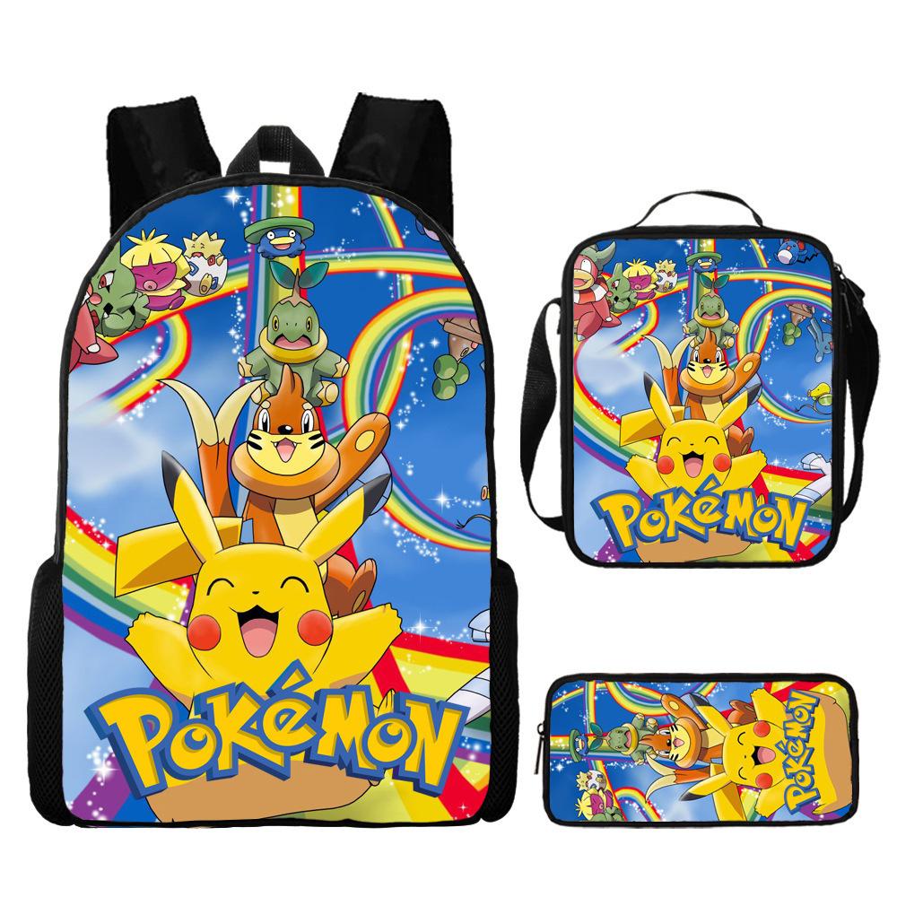 Primary And Secondary School Students Schoolbag Cartoon Backpack Breathable And Wear-Resistant Children'S Backpack Satchel Pencil Bag Set