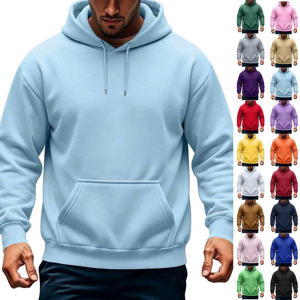 Sudadera con capucha informal de corte holgado para hombre para otoño e invierno
