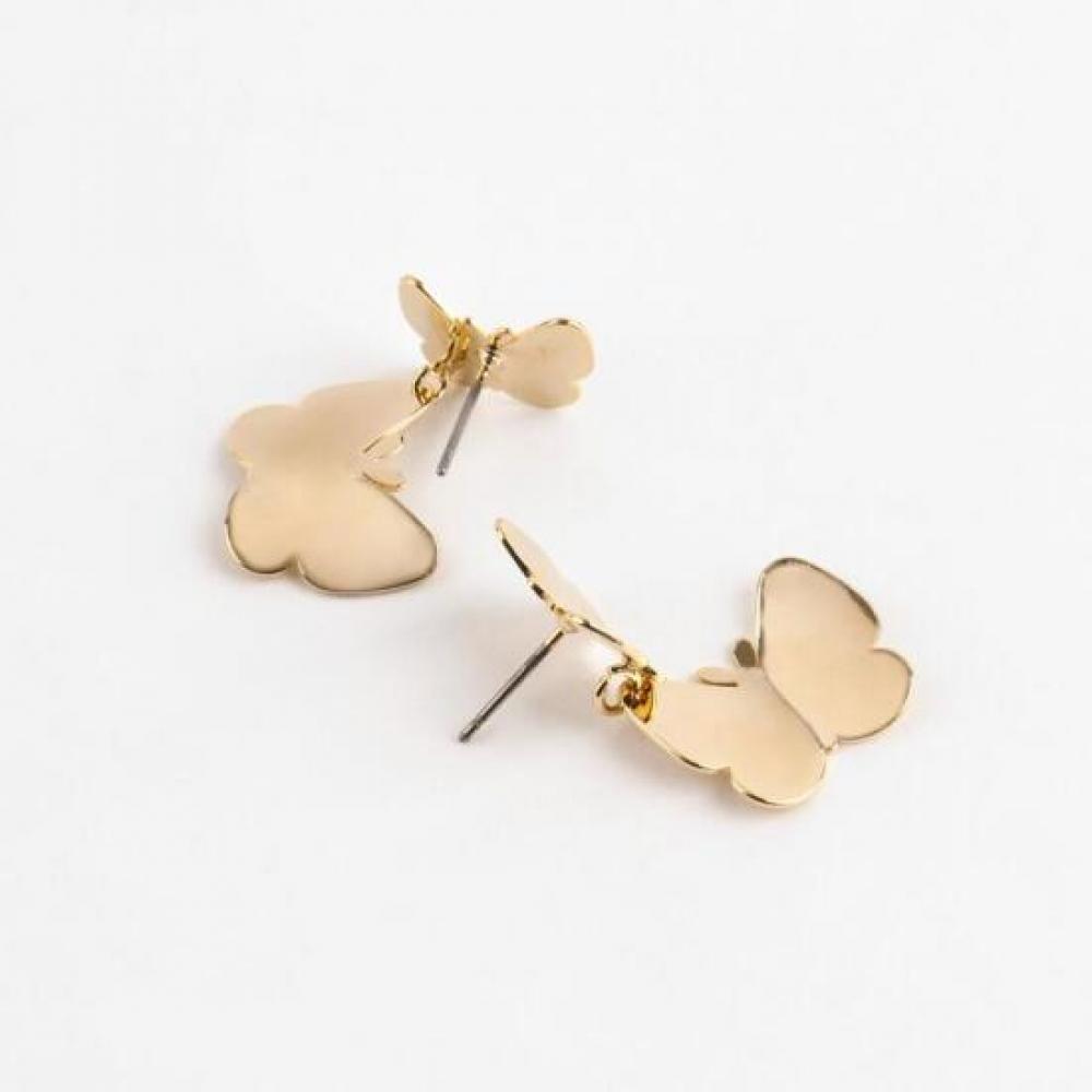 New Arrivals Open Run Butterfly Gold Drop Earrings Butterfly Shape