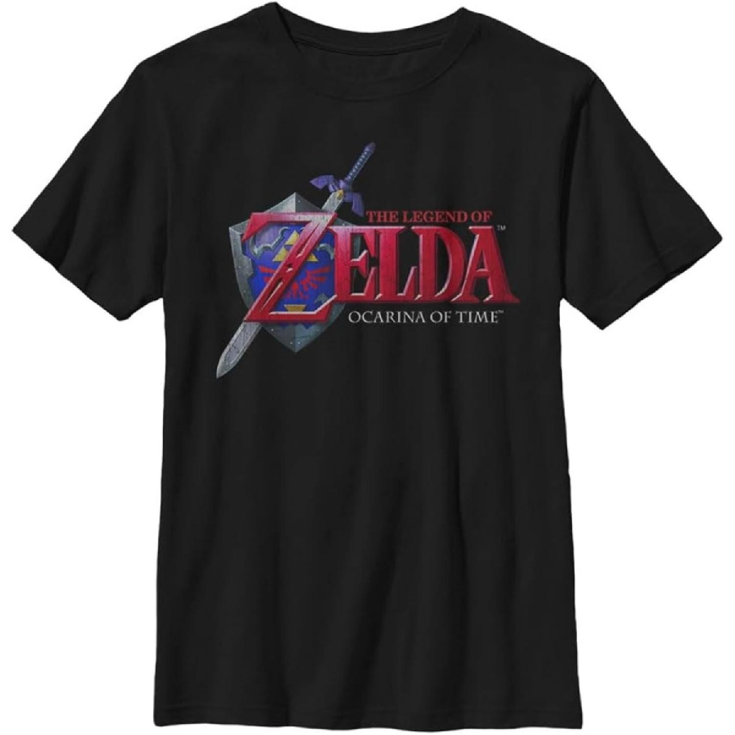 Nintendo Boy s Hey Ocarina T-Shirt S чёрный