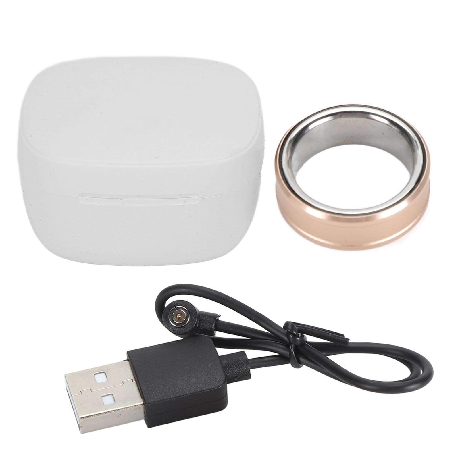 

Розумне кільце для здоров я Моніторинг сну Підрахунок кроків IP68 Водонепроникний Перезаряджуваний Носимий Розумне кільце Фітнес-трекер для Rose Gold