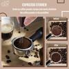 Coffee Bean Dosing Cup Set, Ceramic Coffee Bean Dosing Tray & Spray Bottle and Espresso Coffee Stirrer Tool, Coffee Accessories