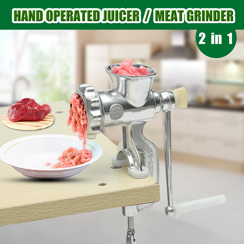Stainless Steel Wheat Grass Wheatgrass Slow Juicer Vegetable Fruit Orange Extractor Machine Home Kitchen Manual Meat Grinders