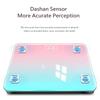 180kg Gradients Pink Color Bathroom Scales Floor Digital Scale Body Weight Glass Led Smart Scales Electronic Balance Body Scale