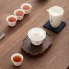 Travel Kung Fu Tea Set Household Ceramic Bowl and Tea Cup Set White Porcelain Portable Storage Creative Gift