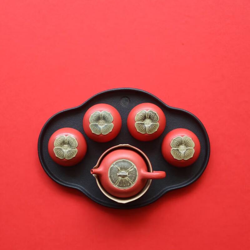 Wanqiantang Ruyi Pearl Lacquer Glaze Tea Set