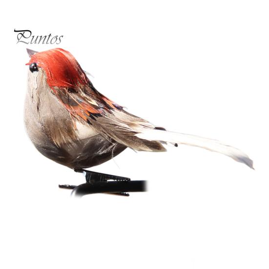 

Привлекательный пернатый высокодетализированный ложный воробей свадебная комнатная уличная искусственная птица для двора красный