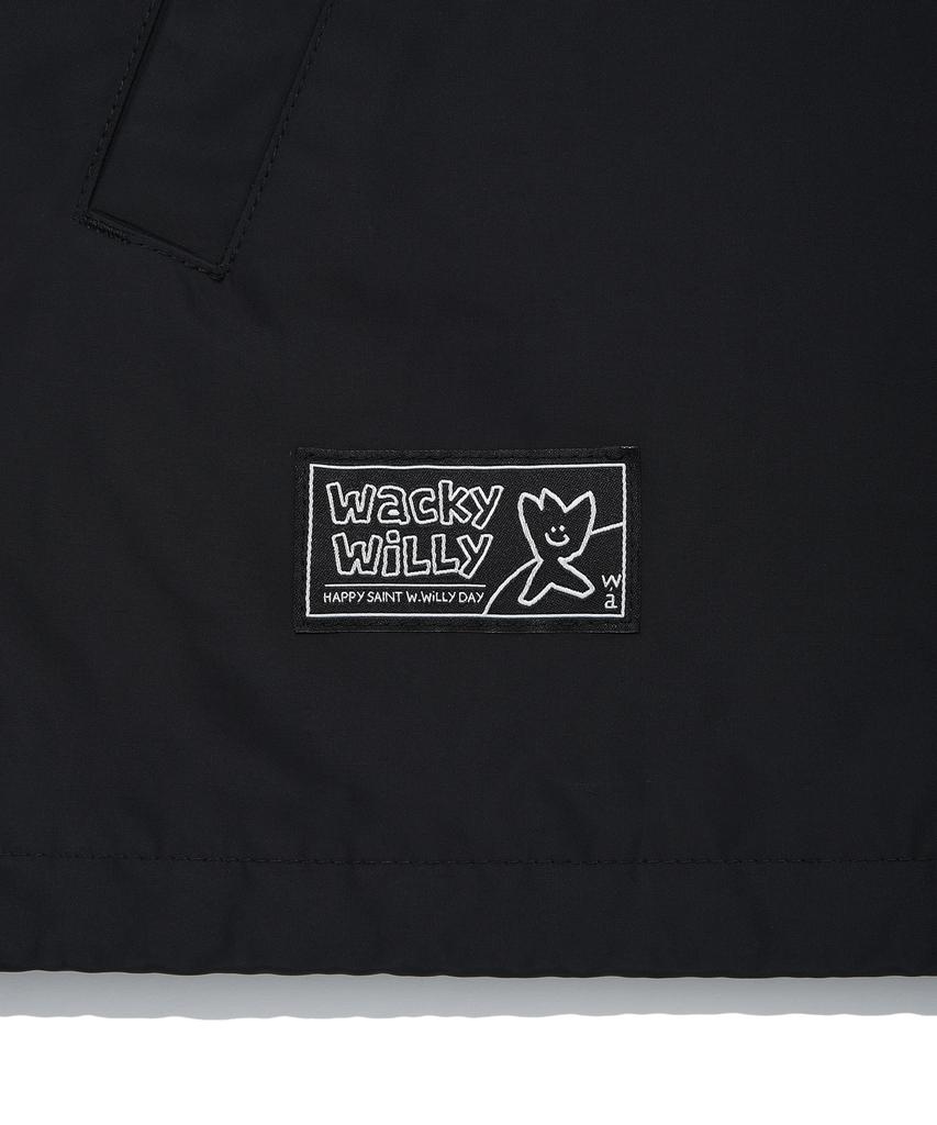 Wacky Willy Typo Coach Jacket Black