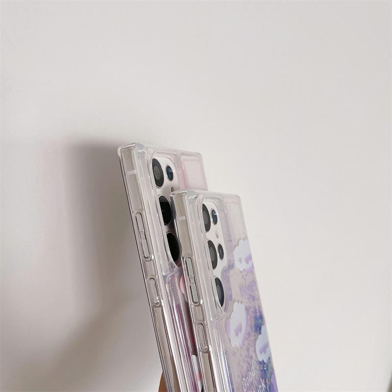 Luminous Flowing Sand Glitter Phone Case for Samsung S25 Ultra/S24/S23+/A36/A16/A34/A53.