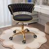 Swivel Adjustable Height Vanity Stool, Modern Dressing Accent Chair for Bedroom Makeup Salon Spa Home Office