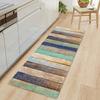 Imitation Wood Grain Stripe Kitchen Mat Entrance Doormat For Living Room Rug Home Bedroom Floor Hallway Balcony Anti-Slip Carpet