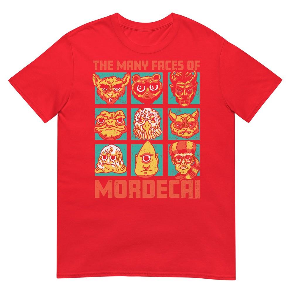 Dcc Unisexy Faces Of Mordecai Grid Funny Gamer Series Book Tshirt S