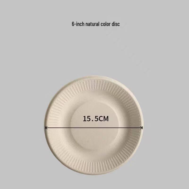 6-inch Eco-Friendly Disposable Paper Plates