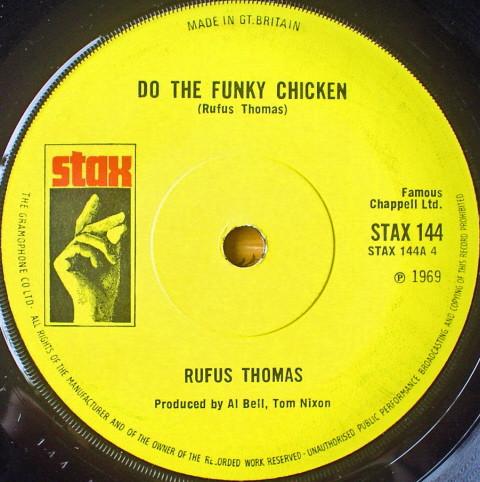 

7inch Record RUFUS THOMAS - Do The Funky Chicken STAX144 Stax 1970 UK Soul/Funk Used