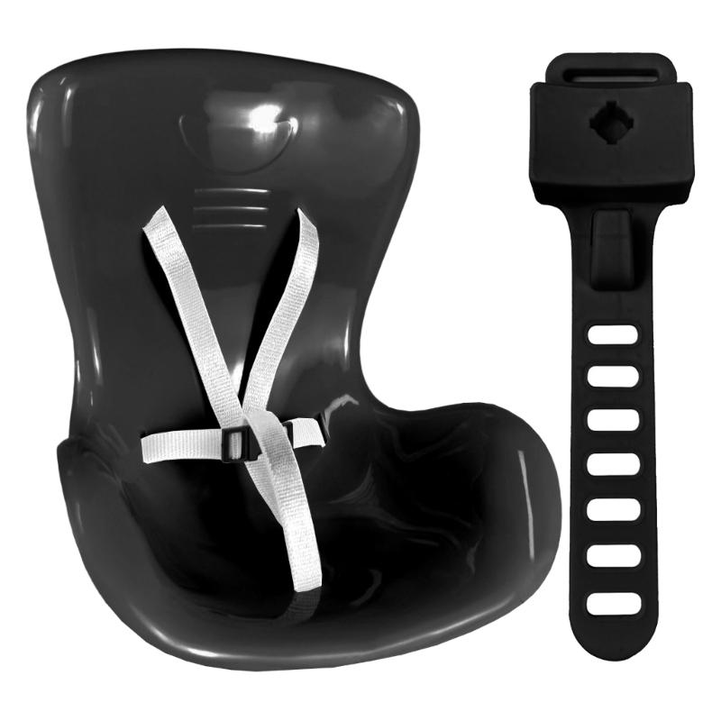 

Cozy Miniature Car Chair With Safety Strap For 10-17cm Dolls Display Bicycles Motorcycles Strollers Decors