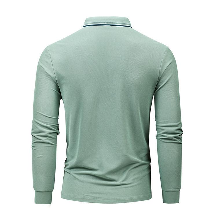Classic Business and Leisure Polo Shirt Men's Long Sleeve