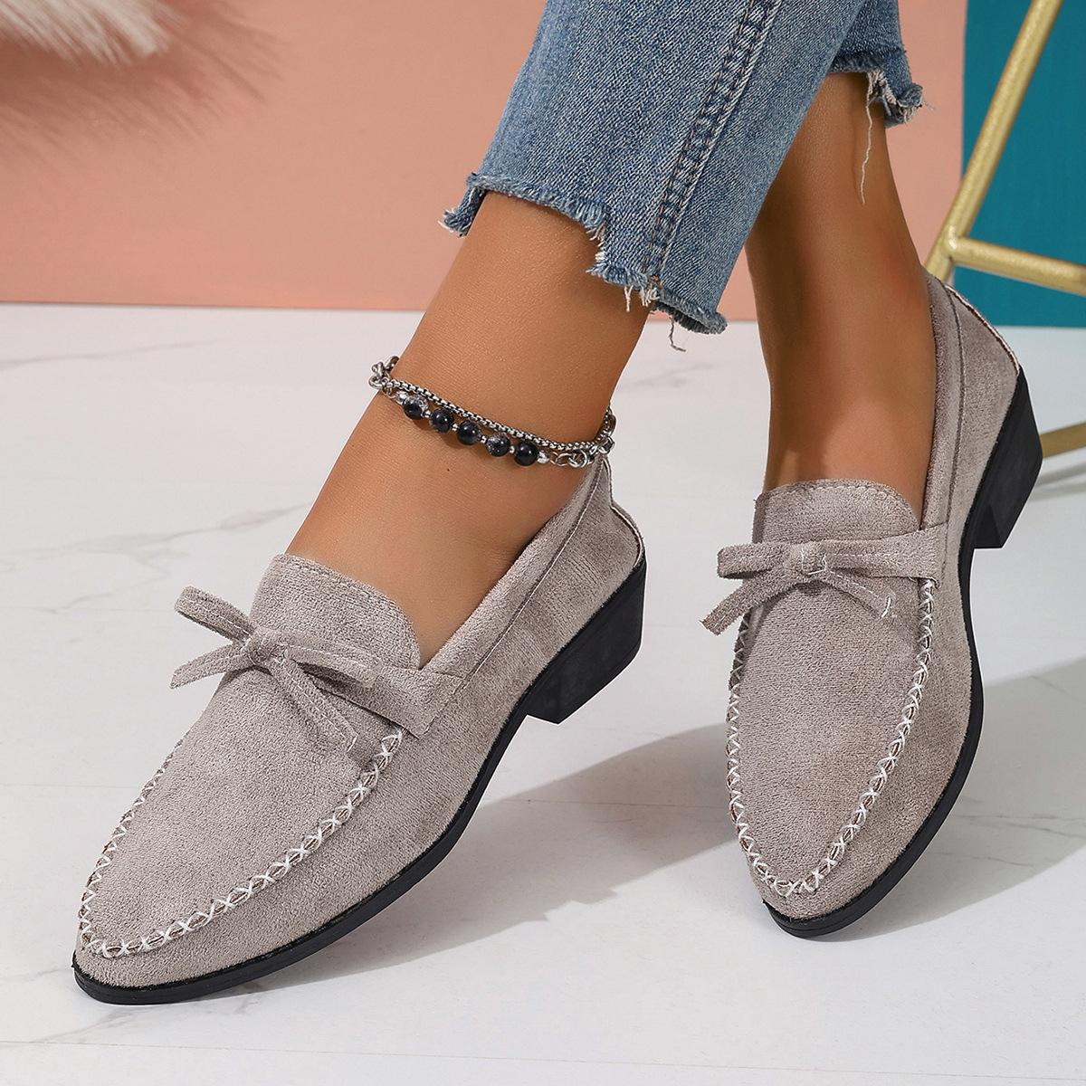 

Не устающие ноги~ 5 см небольшая внутренняя высота подъема розовые лоферы женские британский стиль обувь-одноноска ленивые туфли Doudou 43 темно-серого