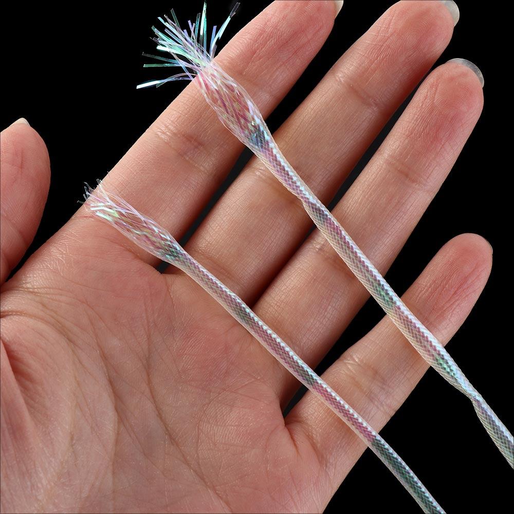 Pearl White Fishing Maylor Tube Flash Braided Tubes Fish Scale Body Tube Fly Pearl Maylor Tube