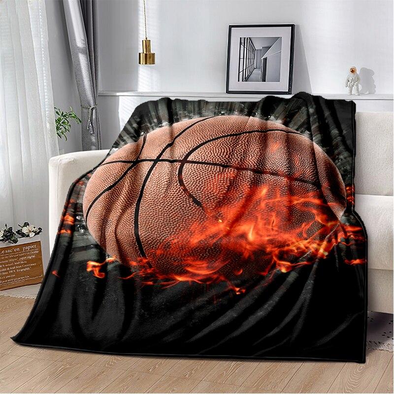 Fashion Basketball Blanket Custom Lightweight Thermal Insulation Blanket Sofa Blanket Bed Office  Blankets for Beds
