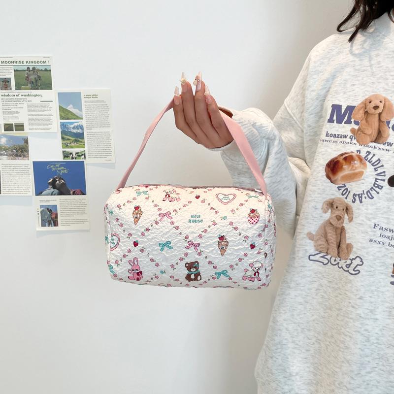 Cartoon Kosmetik Reise Organizer Lässige Make-up Waschtaschen Große Kapazität Tragbare Tragetasche Geschenke