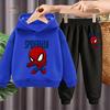 Bluzy z kapturem dla dzieci + spodnie Zestawy 2-częściowe Spider-Man Marvel Cosplay anime dla dzieci Bluza z kapturem Ubrania dla dzieci 4-14 lat