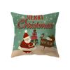 Merry Christmas Cute Santa Claus Print Pattern Cushion Cover Home Living Room Sofa Decoration Square Pillow Pillow Cover