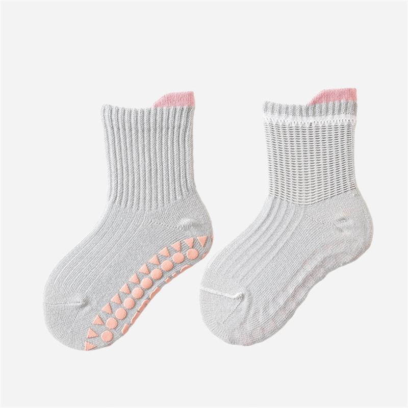 3 Paar/Los Baby Boden Socken Für Mädchen Jungen Frühling Herbst Neugeborenes Mädchen Junge Kleinkind Kurze Socke Kinder Anti-Rutsch Socken 0-5 Jahre