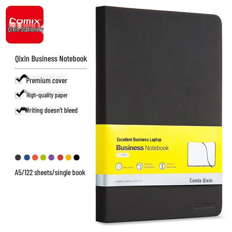 COMIX A5 Strap Leather Notebook