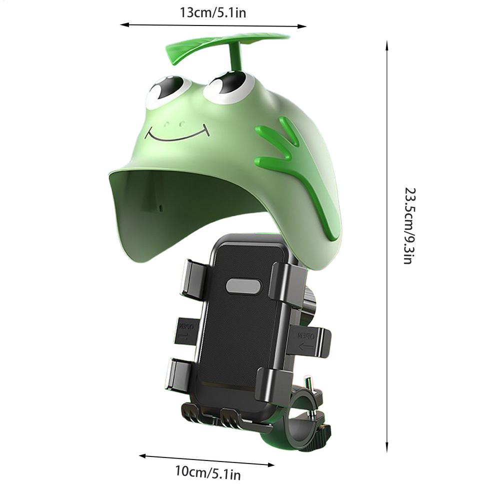 Phone Mount for Motorcycle Anti Vibration Sunshade Stand Bike Phone Holder Sun Visor for Most Smartphones Electric Scooter Road