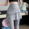 Summer New Arrival Fake Two‑Piece 7‑Point Skirt‑Leggings Thin High‑Waist Outerwear Side Pocket Tennis Skirt Plus‑Size Cross‑border Supply Yoga Pants
