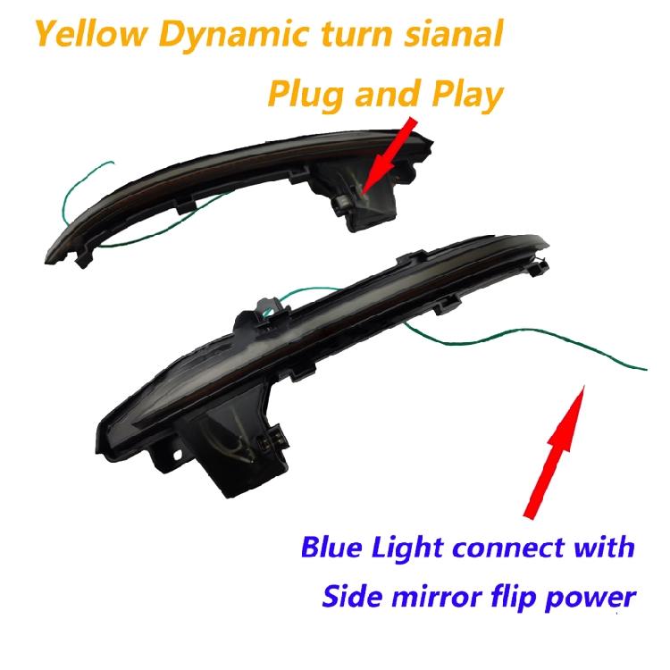 LED Dynamic Turn Signal Light Rear View Side Mirror Indicator For A6 A7 A8 C8 S6