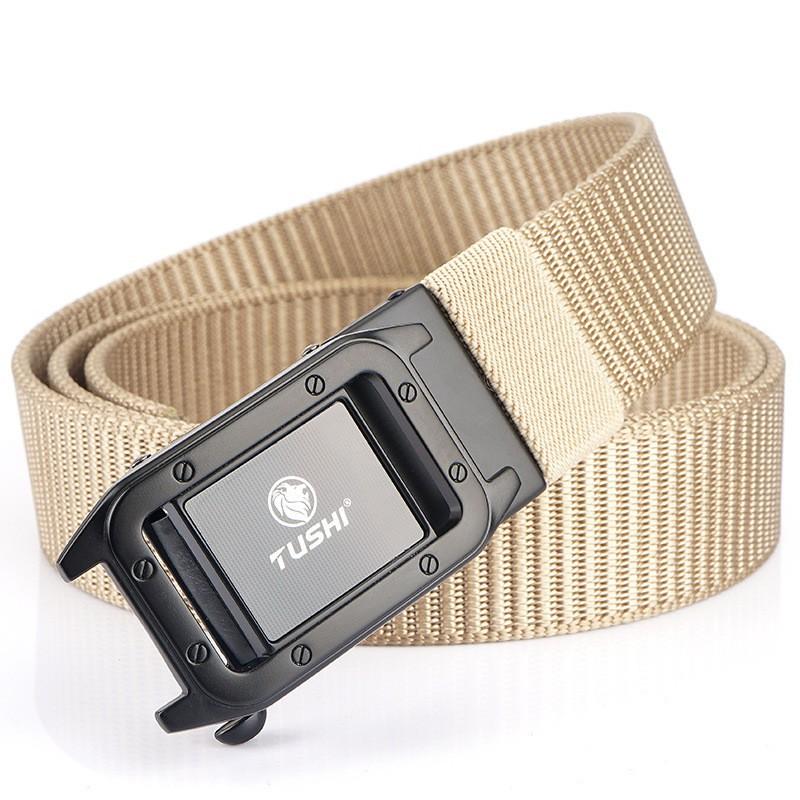 Fashionable All-matching Automatic Men's Belt Outdoor Quick-drying Nylon Casual Canvas
