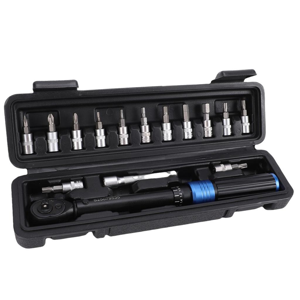 Bike Torsion Wrench 1 4 Inch Dual Direction Adjustable Ratchet Torsion Wrench Set 2 24 Nm Bike Professional Tool Kit