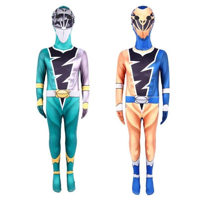 Mighty Morphin Power Rangers Costume Cosplay Dress Party Jumpsuit Superhero
