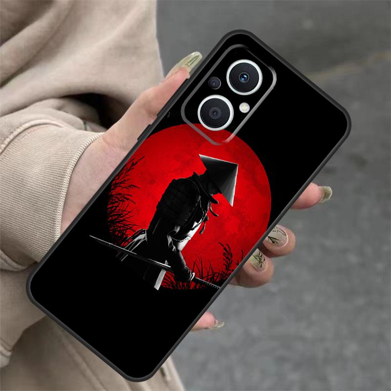 Japan The Samurai Ninja Case For OPPO Reno 7 8 Lite 10 11 12 13 14 Pro 8T 12F 13F 14F OPPO Find X8 X6 X9 Pro Cover