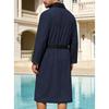 Waffle jacquard bathrobe sauna suit thin nightgown long couple loungewear hotel casual bathrobe