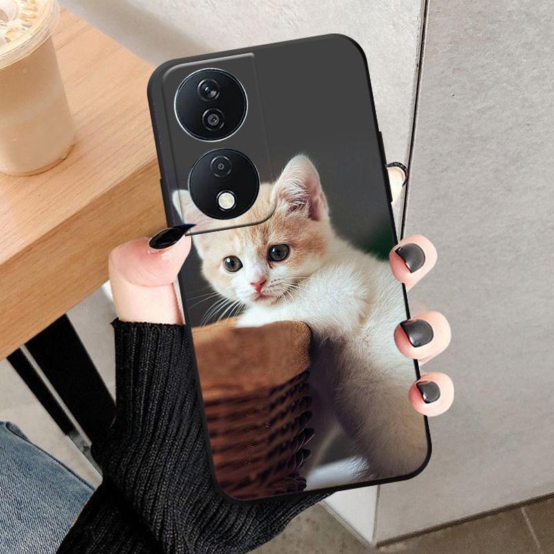 For Honor 90 Smart Phone Case Fashion Back Cover For Honor X7B Play 8T 50 Plus 5G Case Soft TPU Silicone Shell Funda Coque